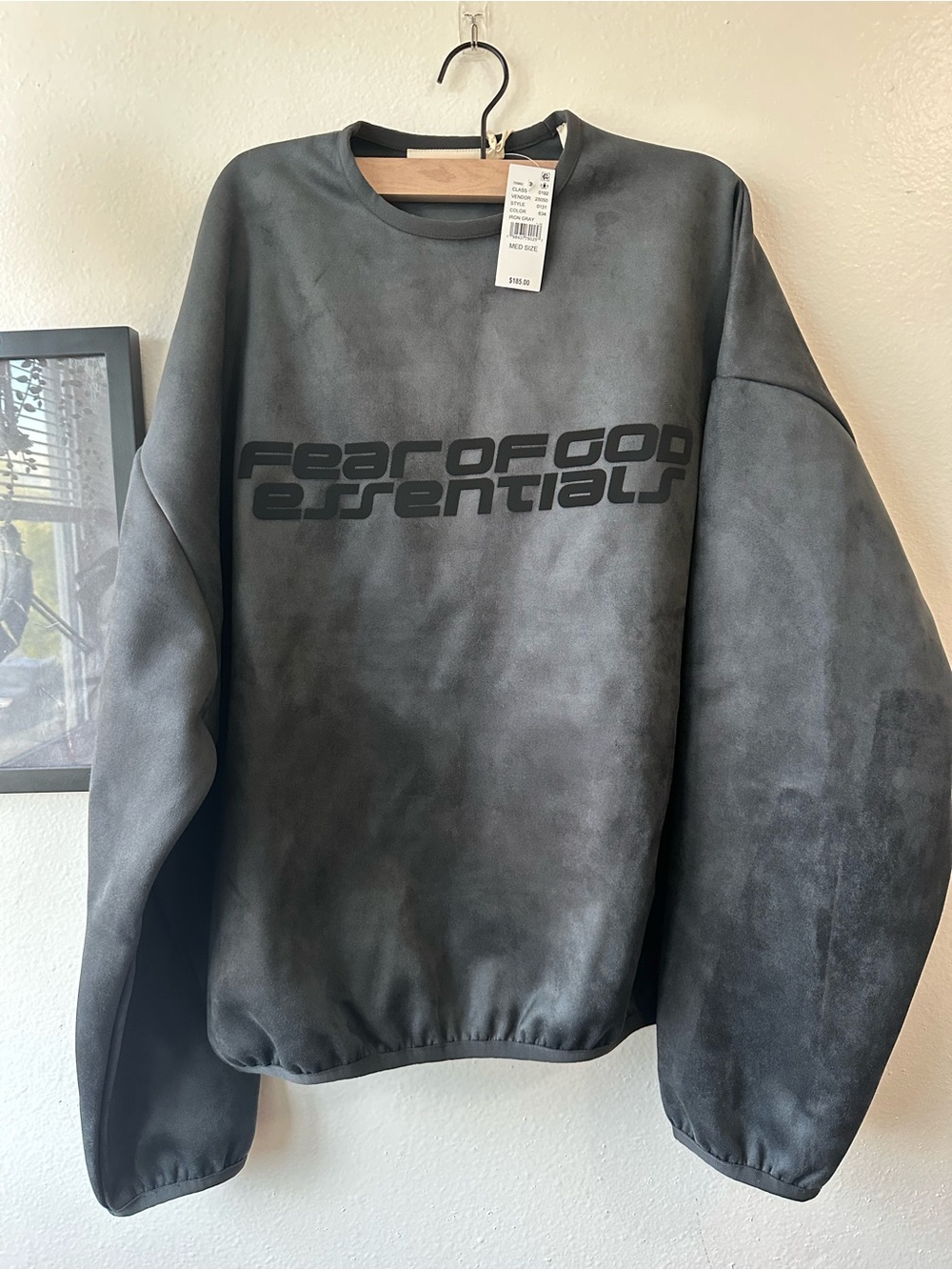Fear of God ESSENTIALS Iron Gray Crew Neck Sweatshirt